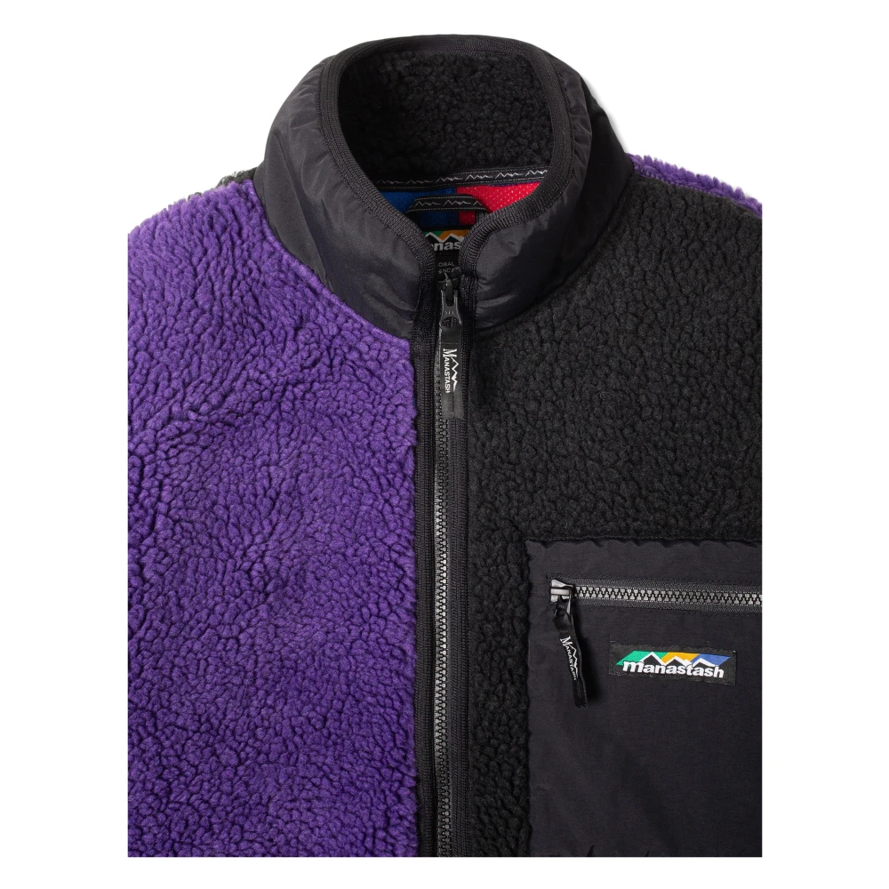 Manastash Retro Pile Fleece Panel Jas Multicolor Heren