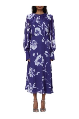sapphire-blomstret-a-line-kjole