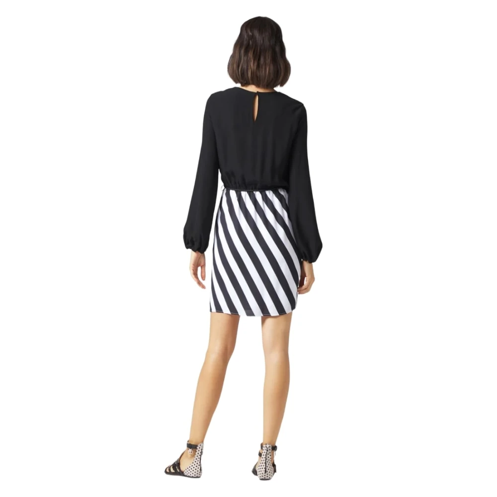 Manila Grace Elegante Midi Jurk Black Dames