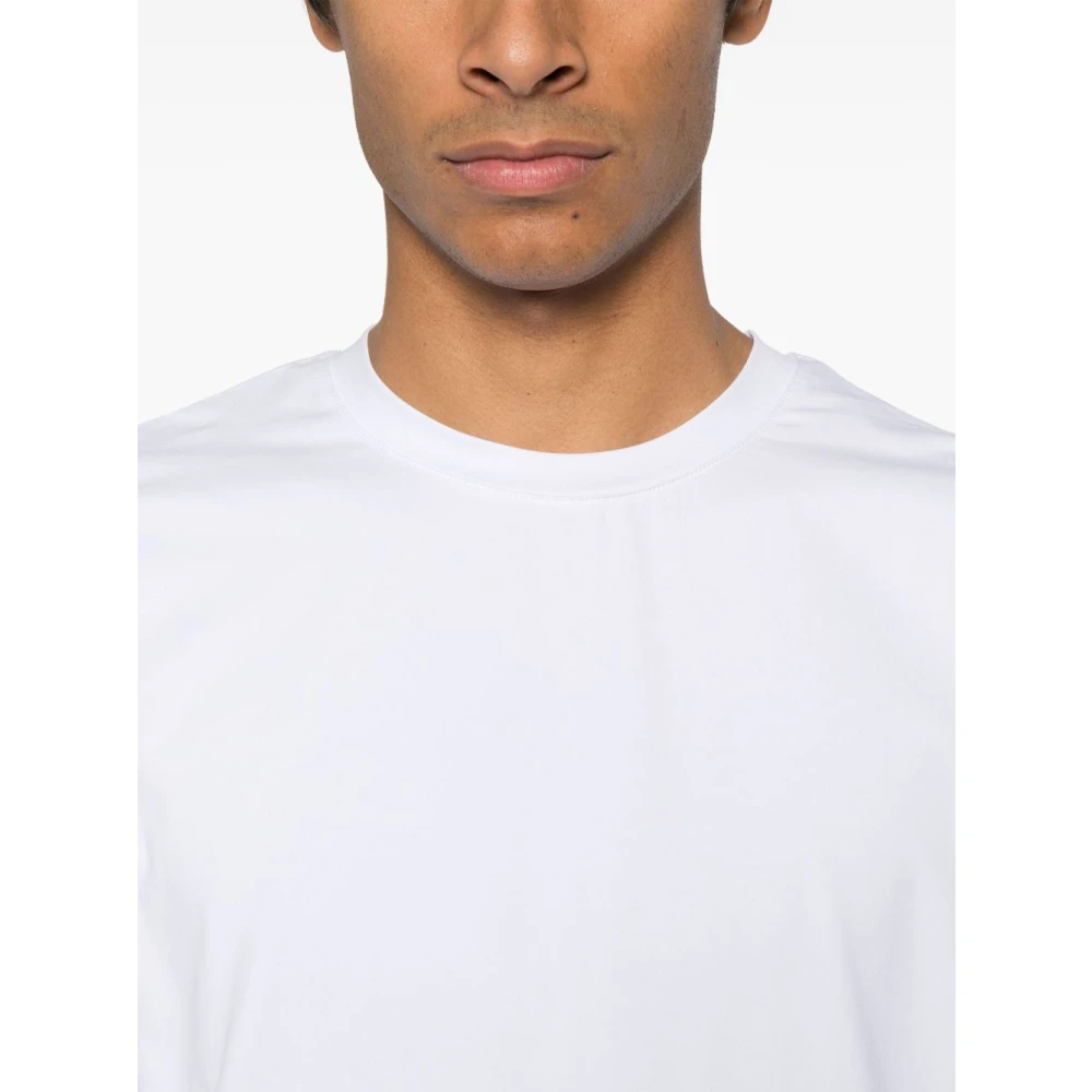 Peuterey Witte Crew Neck Logo T-shirts White Heren