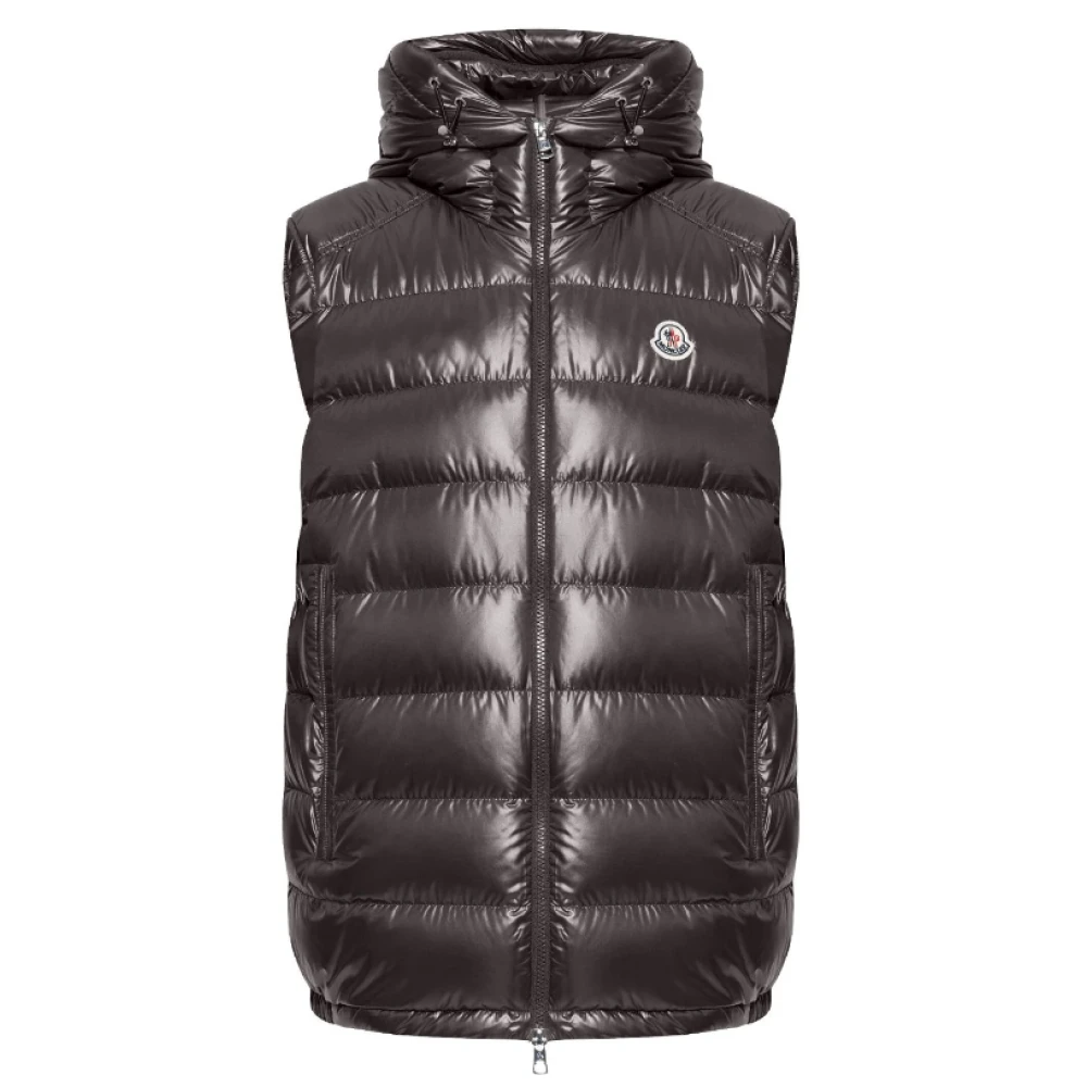 Moncler - Jackets > Vests - Brown - Moncler - Modalova