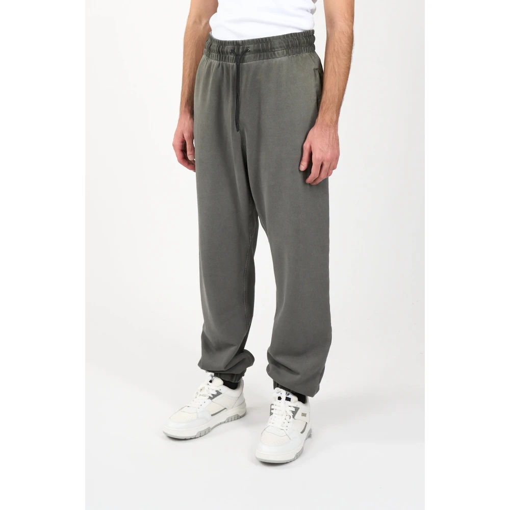 Msgm Sweatpants met wijde pijpen en geborduurd logo Gray Heren