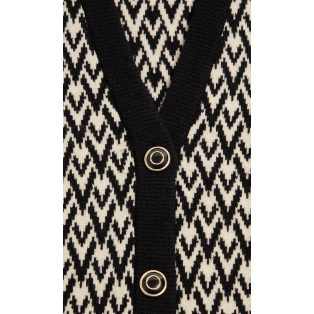 Valentino Monogram Gebreide Vest Black Dames