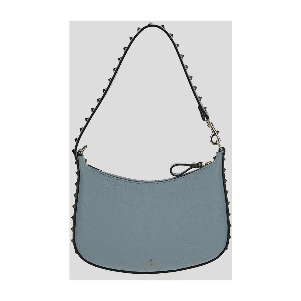 Valentino Garavani Mini Rockstud Leren Tas Blue Dames