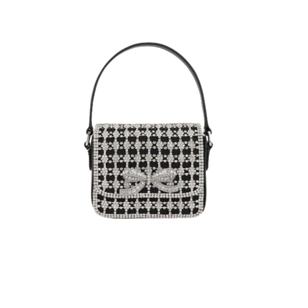 Self Portrait Metalen Mesh Handtas met Kristalstrik Multicolor Dames