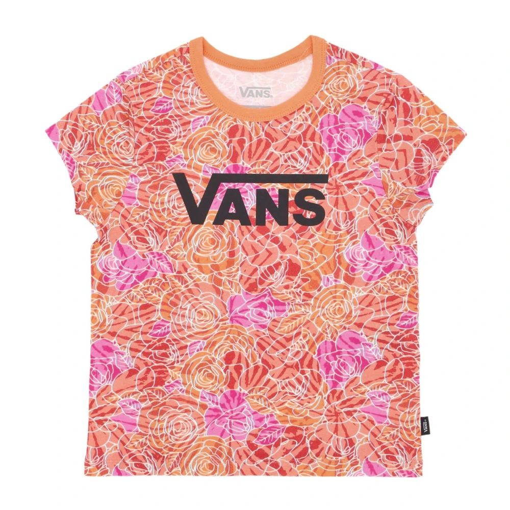 Vans Rose Camo Print Mini Tee - Streetwear Kollektion Pink, Dam