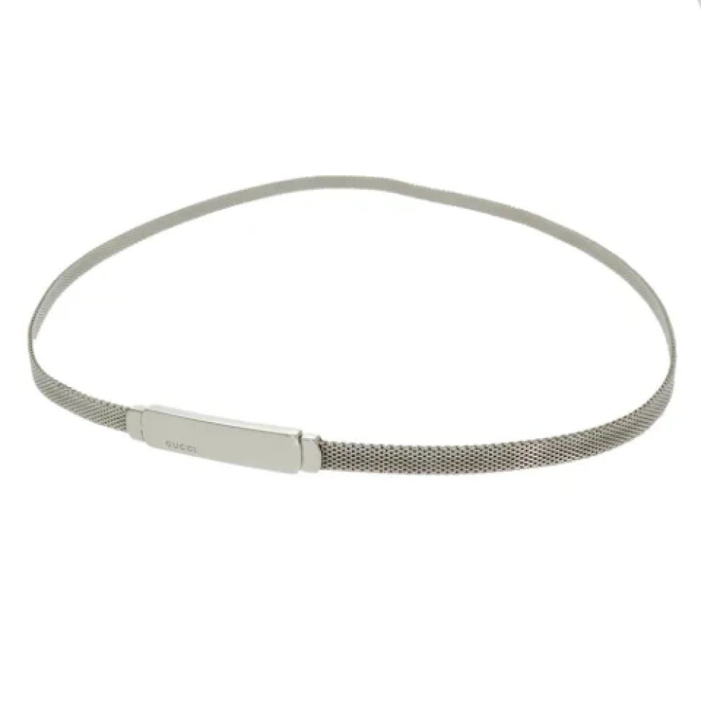 Gucci Vintage Pre-owned Silver belts Gray Dames