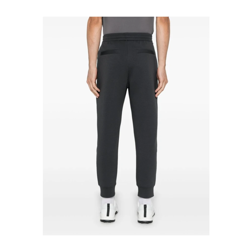 Emporio Armani Grijze Jersey Broek met Logo Gray Heren