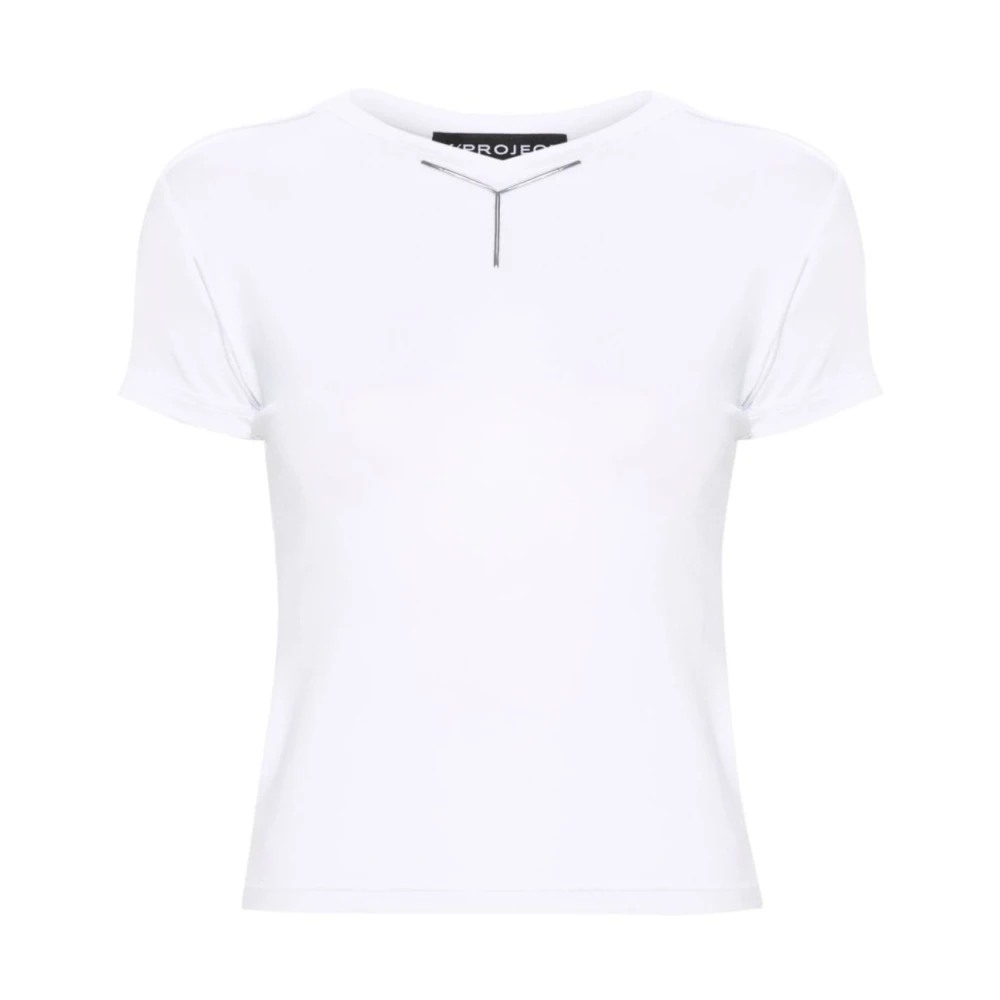 Y Project Logo T-shirt voor modebewuste vrouwen White Dames