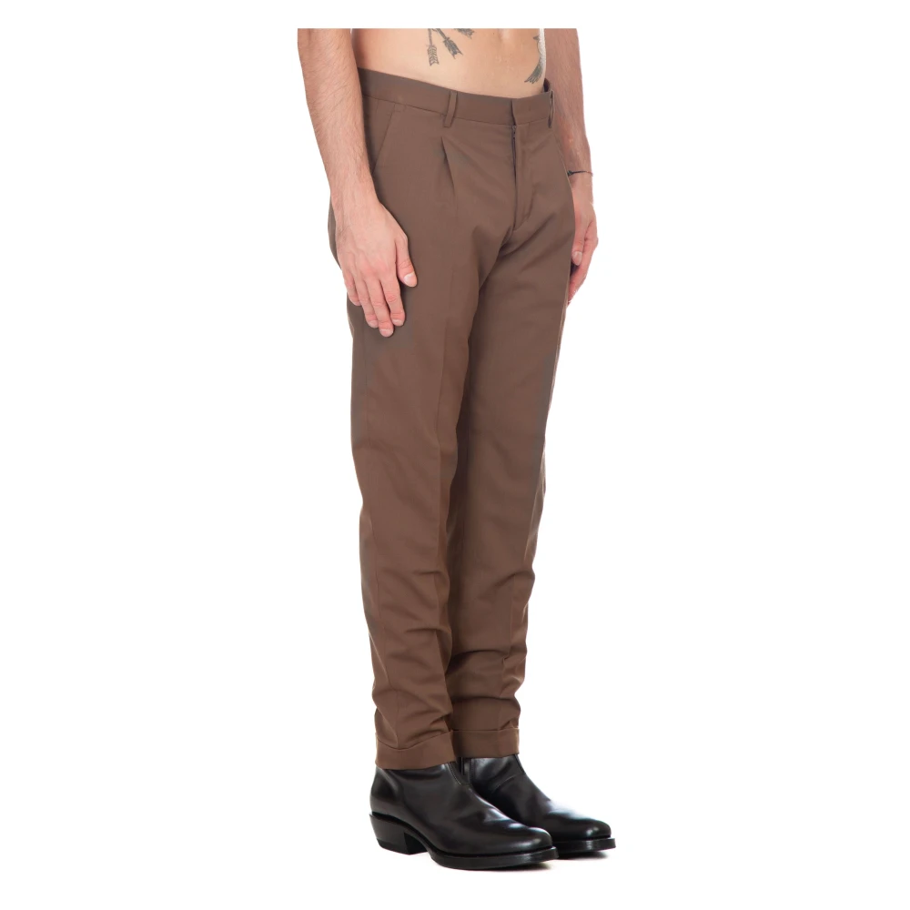 Briglia Geplooide broek in Tiberio-stijl Brown Heren