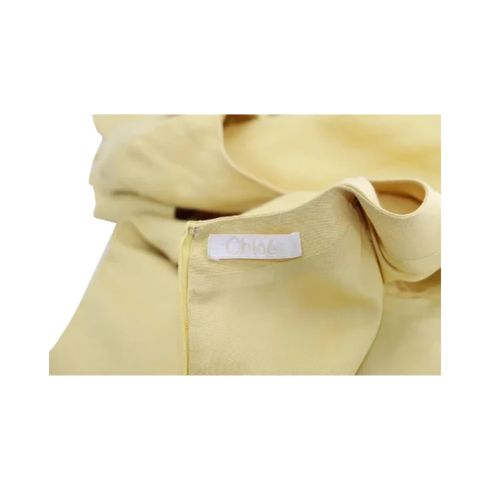 Chloé Pre-owned Fabric dresses Yellow Dames