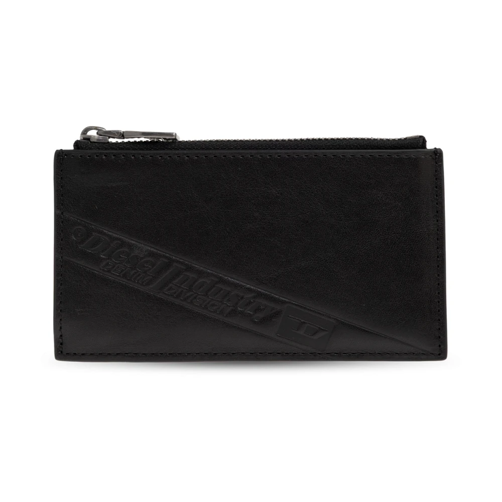 Diesel Mannelijk Zwart Accessoires Heren, One Size, Leer, Flag-D Card Holder Iii