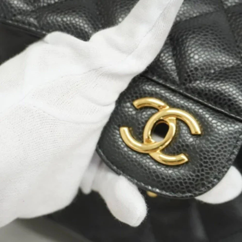 Chanel Vintage Pre-owned Leather chanel-bags Black Dames