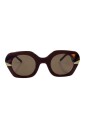 hexagonal-marron-translucide-lunettes-de-soleil
