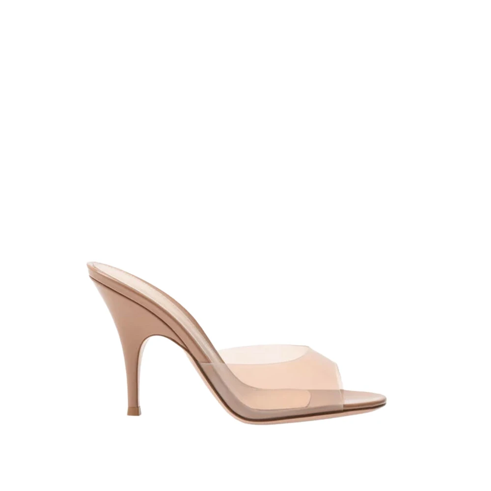 Gianvito Rossi Women's Beige Heeled Mules, 5 Uk, Shoes Sandal