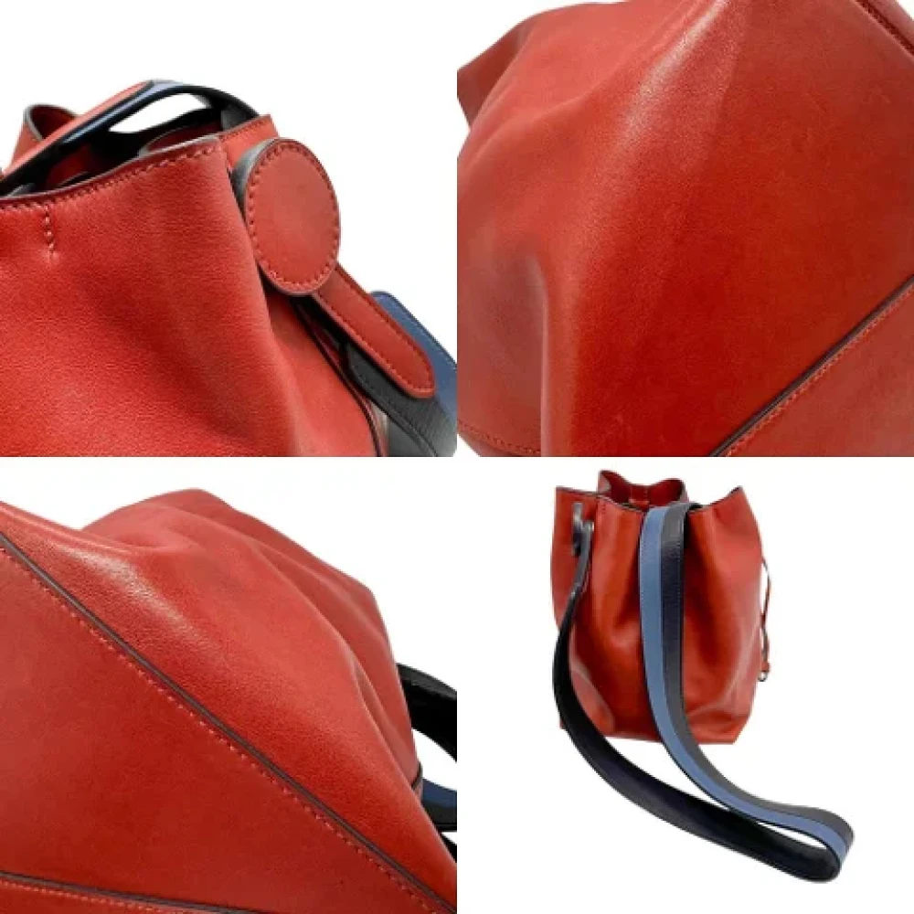 Hermès Vintage Pre-owned Leather shoulder-bags Red Dames