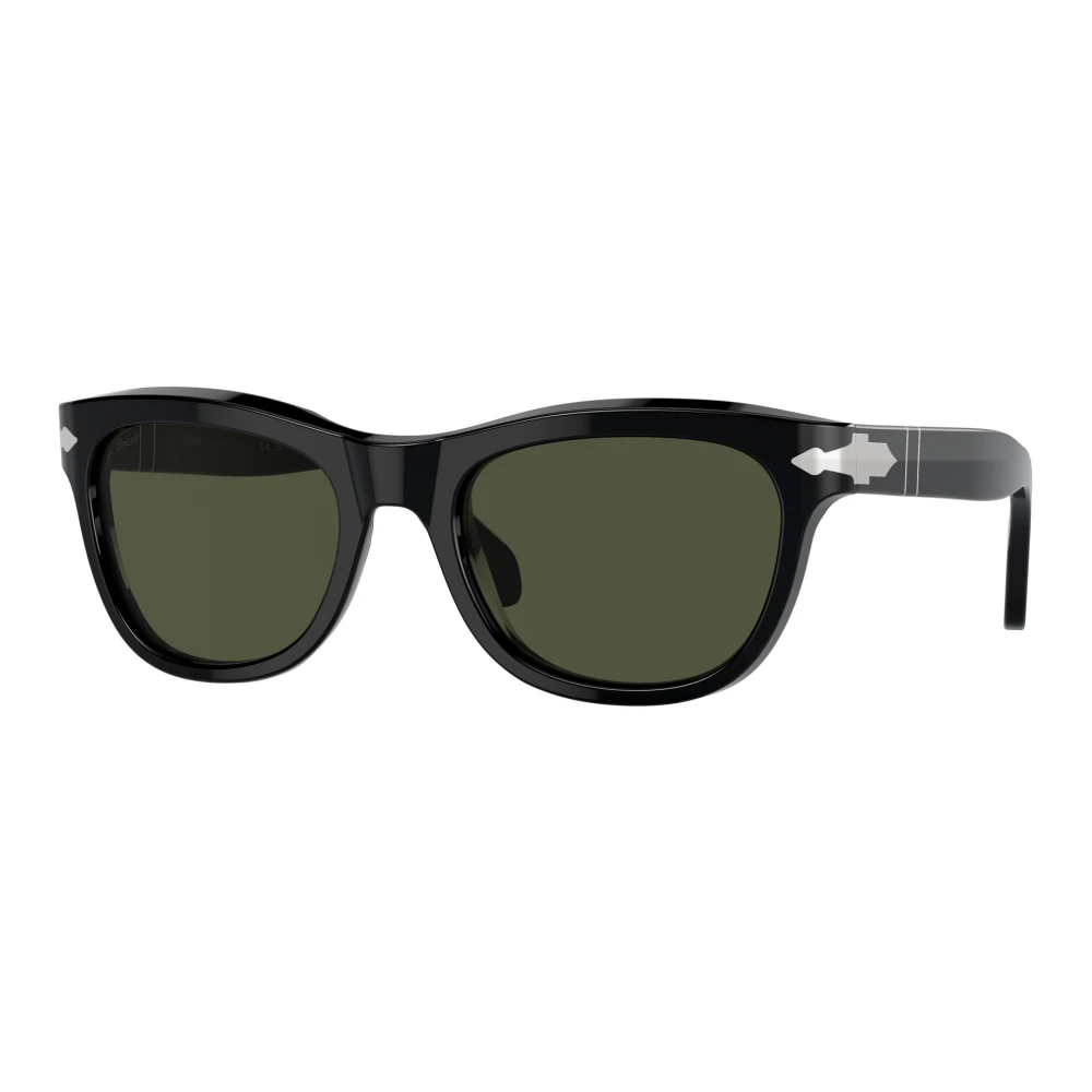 Persol Unisex Black Sunglasses,, Classic Sunglasses Frame Medium
