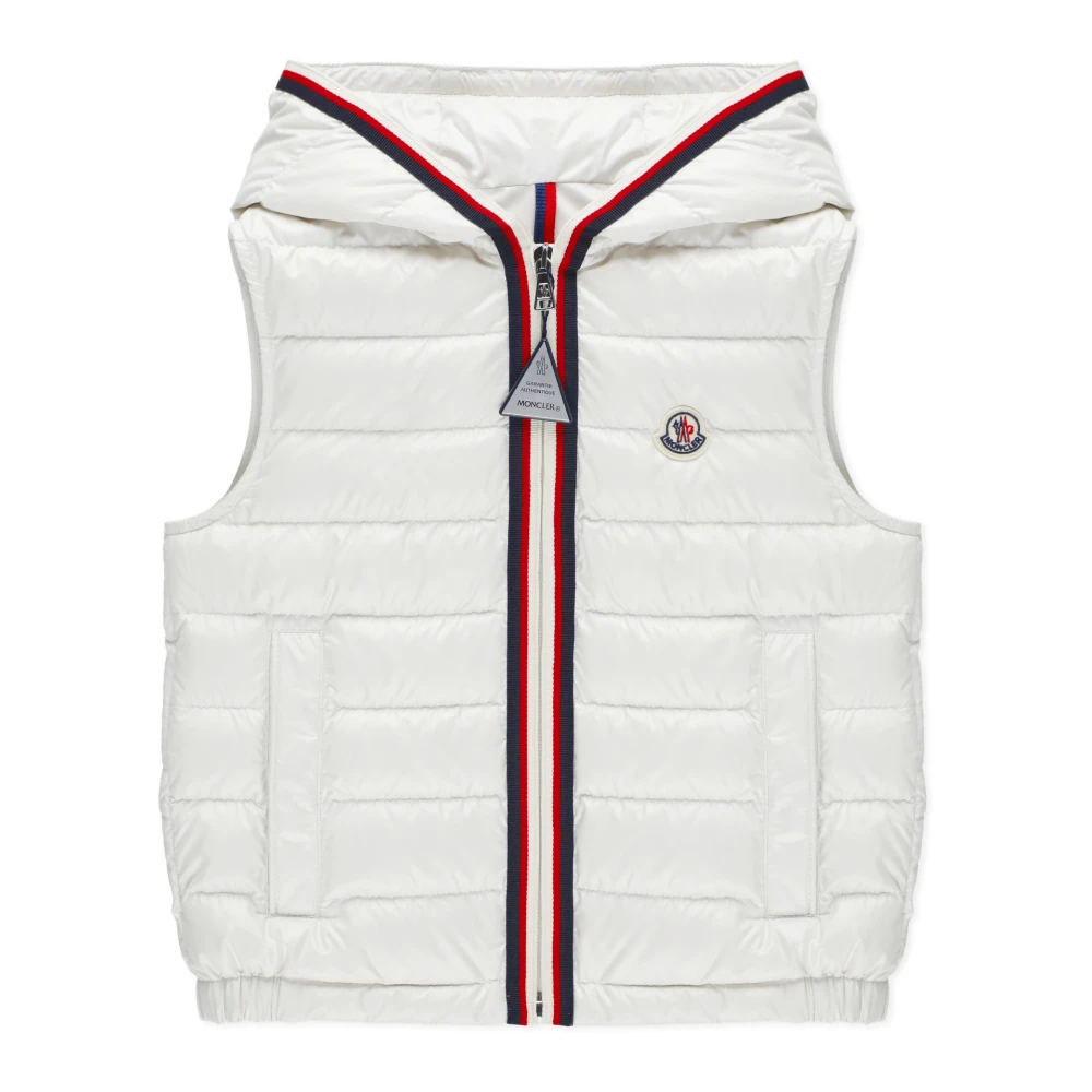 Moncler Vadderad Quiltad Väst för Pojkar Beige, Herr