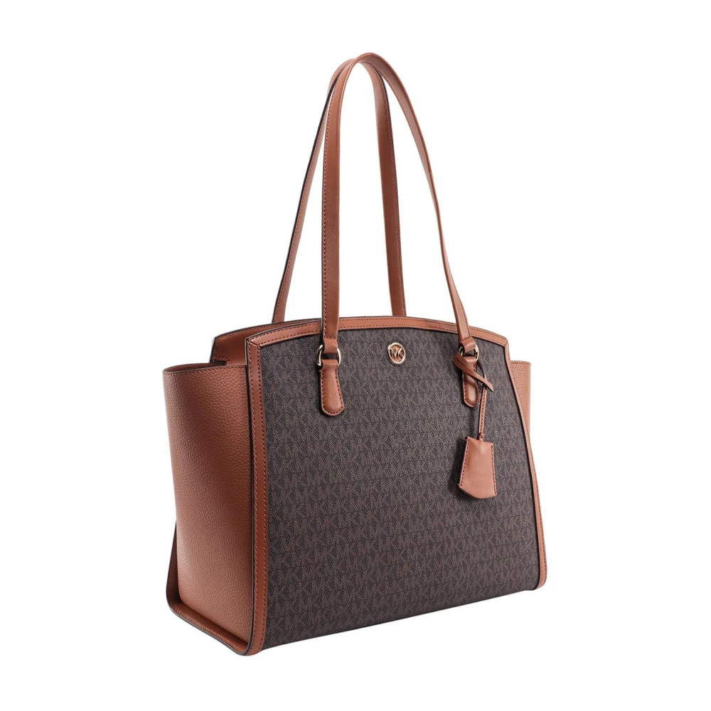 Michael Kors Chantal Grote Logotas Tote Bag Brown Dames