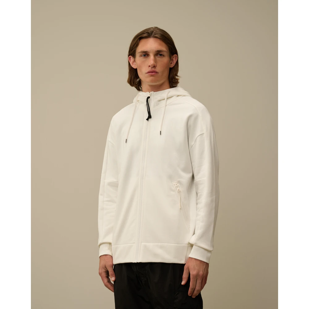 C.P. Company Witte Hooded Goggle Jas White Heren