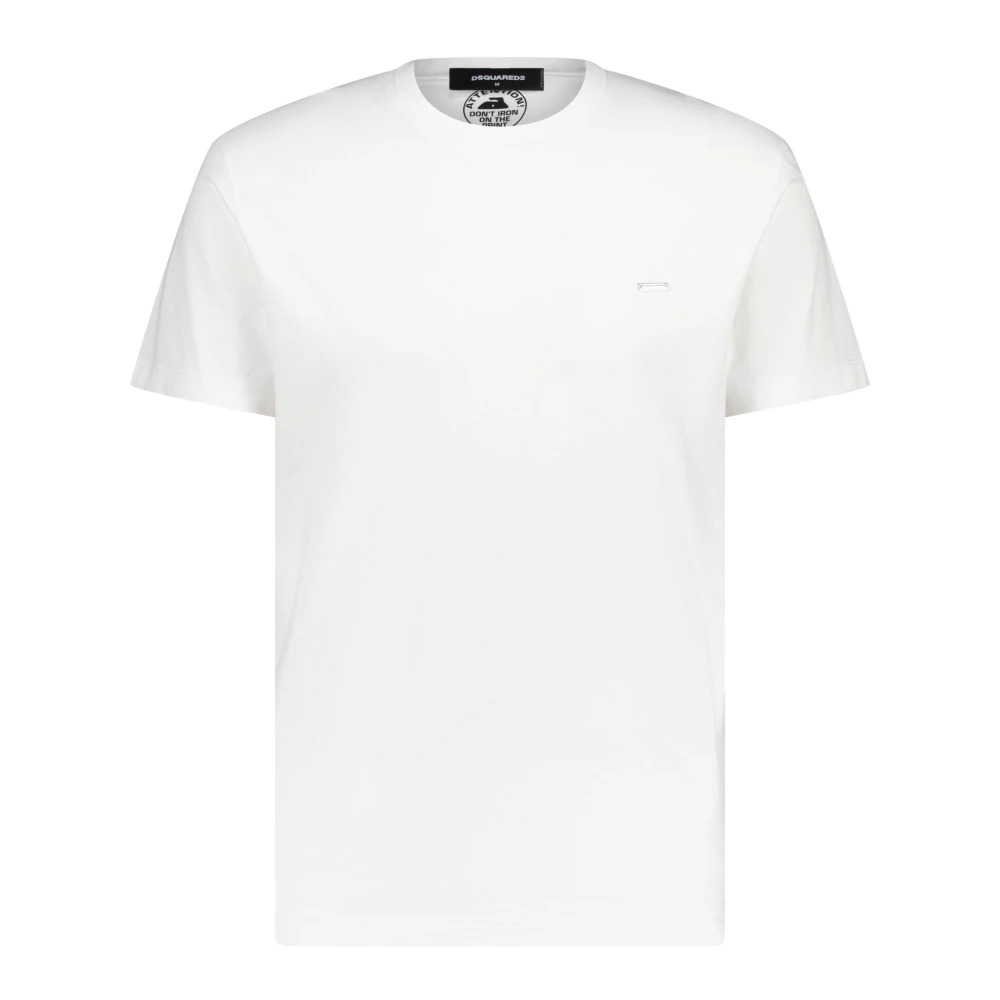 Dsquared2 T-Shirt met Logo-Detail White Heren