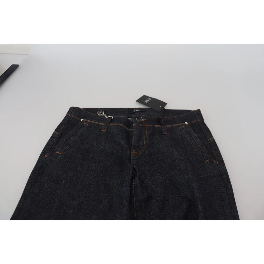 Costume National Stijlvolle Straight Leg Jeans Blue Dames
