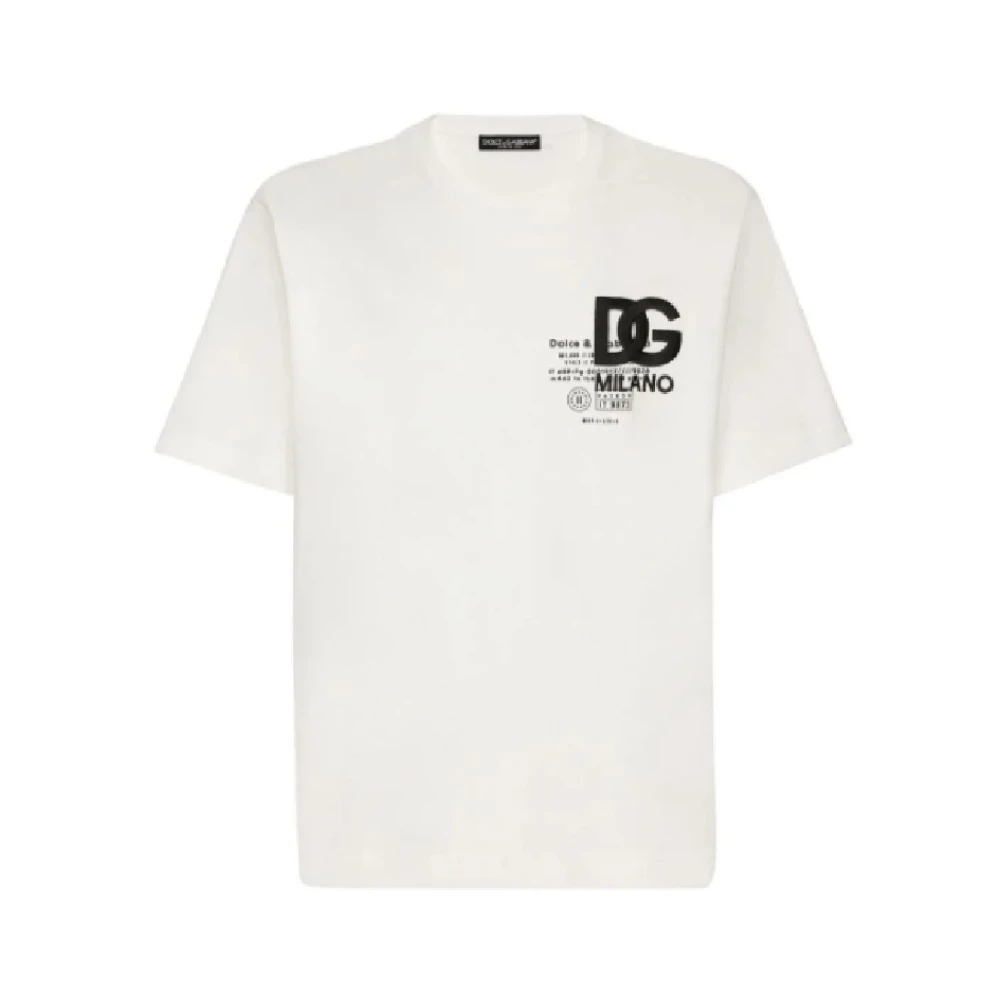 Dolce & Gabbana Witte T-shirts en Polos van Dolce Gabbanalta White Heren