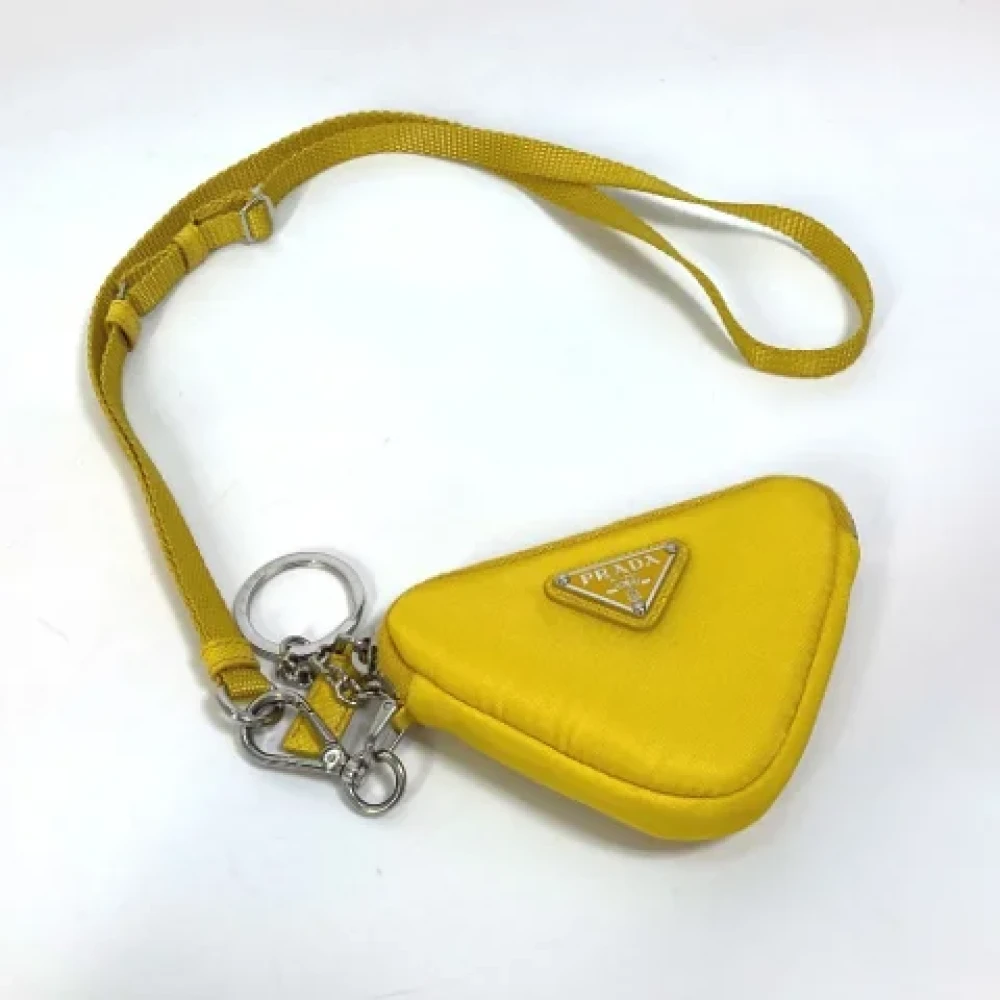 Prada Vintage Pre-owned Nylon prada-bags Yellow Dames