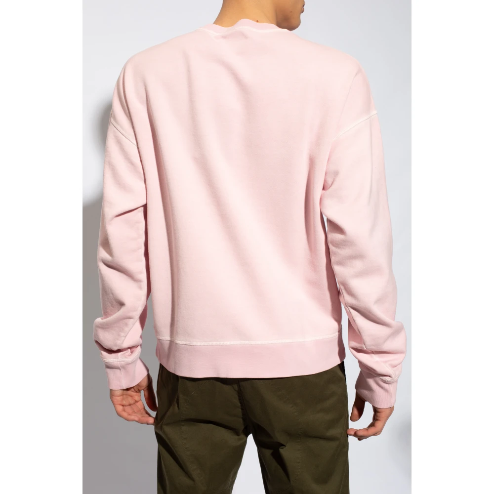 Dsquared2 Sweatshirt met logo Pink Heren
