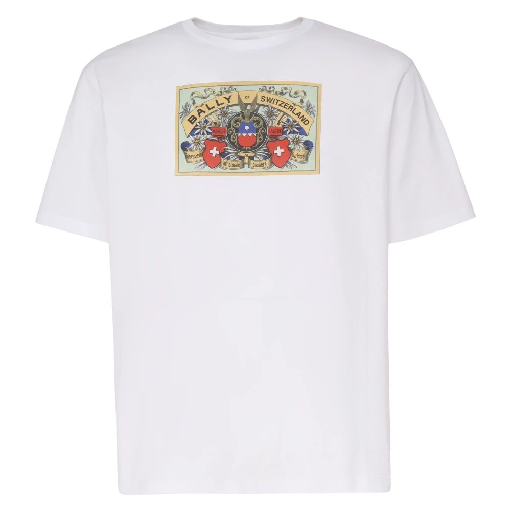 Bally Witte T-shirt en Polo Collectie White Heren
