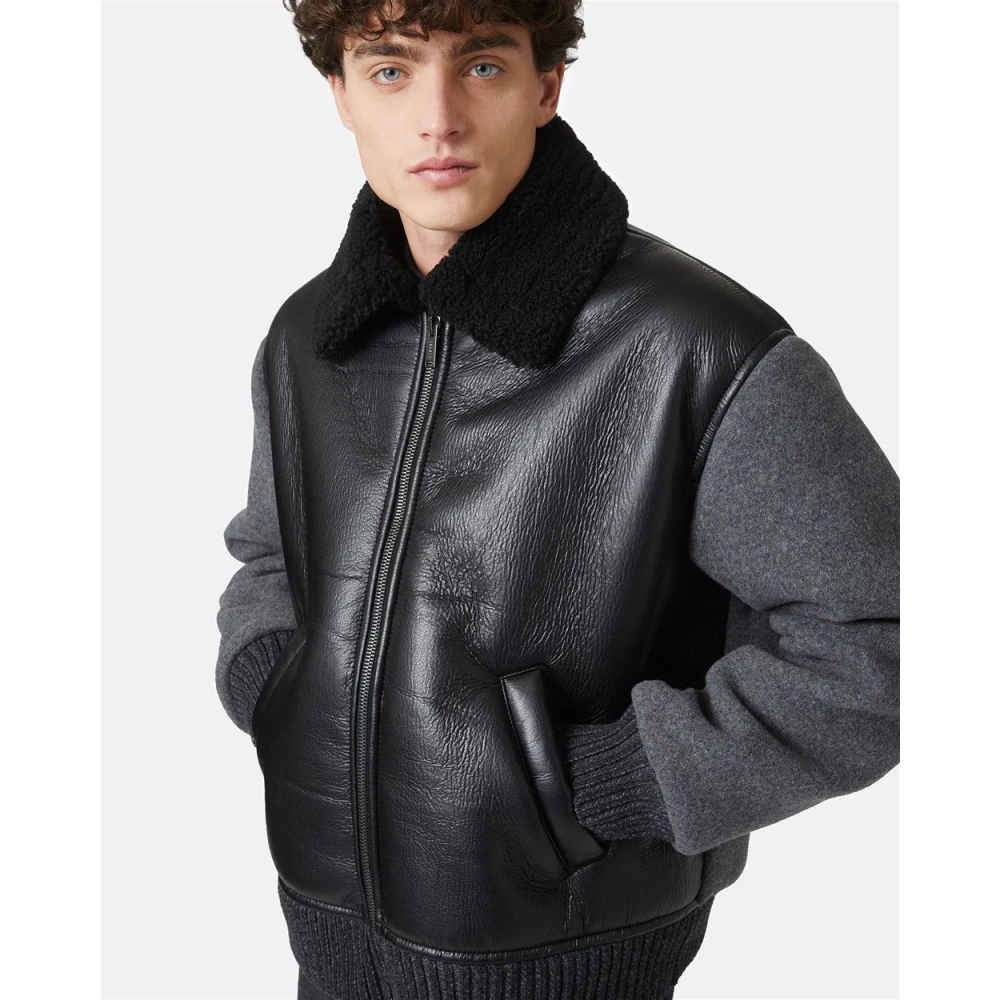 Iceberg Jas in eco-schapenvacht en brei Multicolor Heren