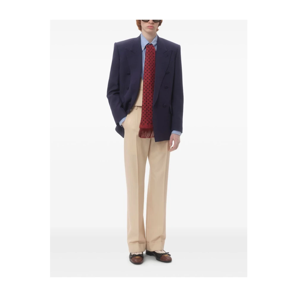 Valentino Garavani Formele Broek Beige Heren