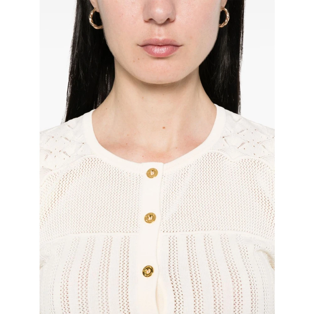 Elisabetta Franchi Stijlvolle Sweater Collectie Yellow Dames