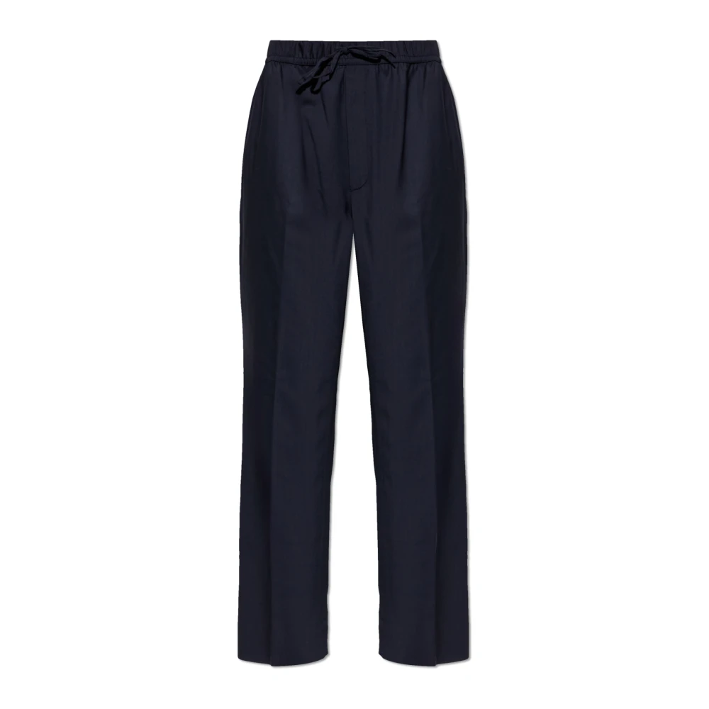 Officine Générale Blue Suit Trousers, Male, Xl, Nilson Trousers