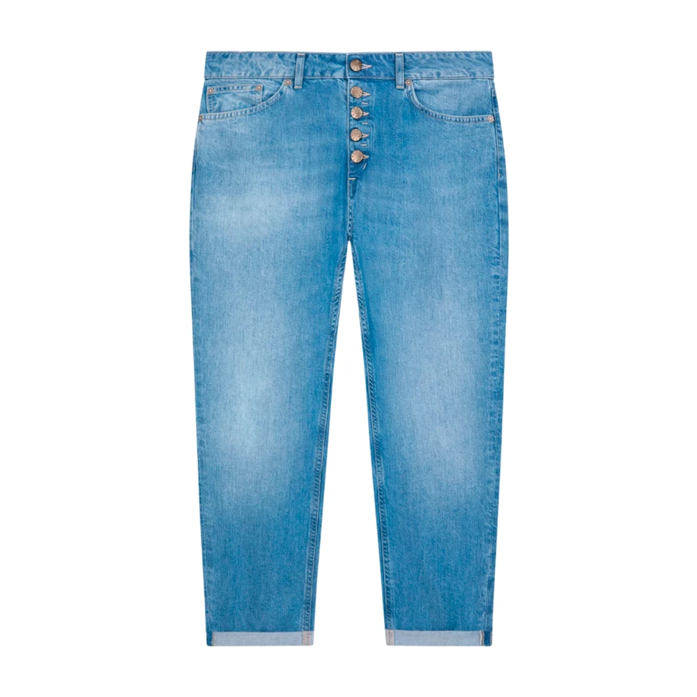 Dondup Bootcut Jeans met Vervaagde Dijen Blue Dames