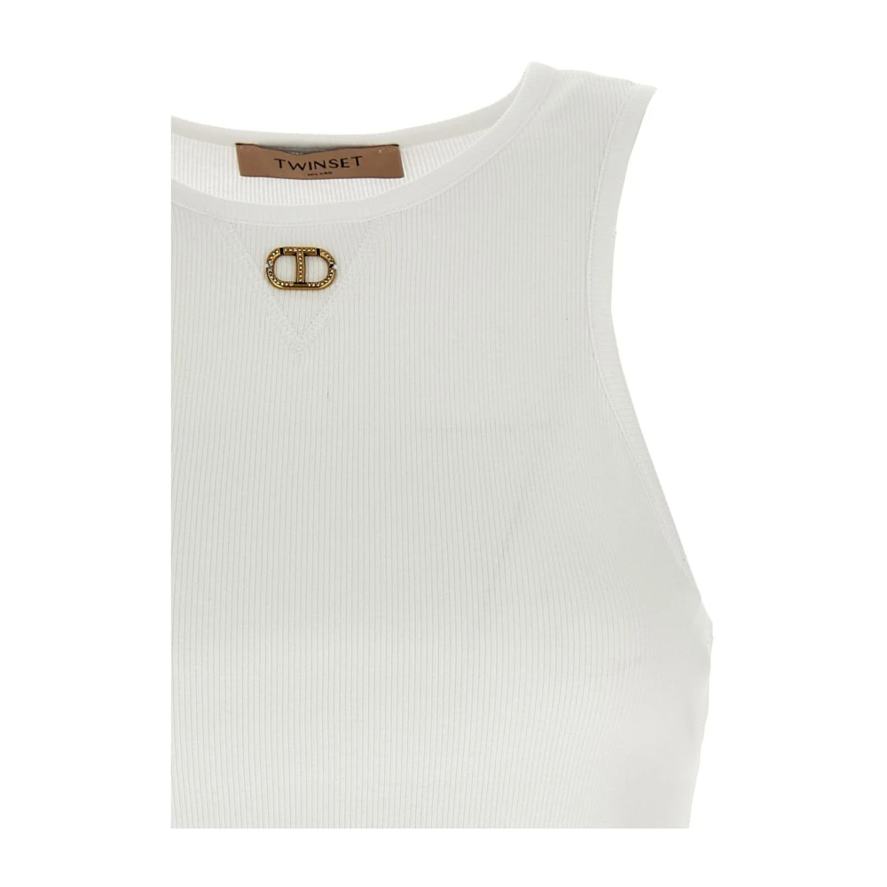 Twinset Witte Top voor Vrouwen White Dames