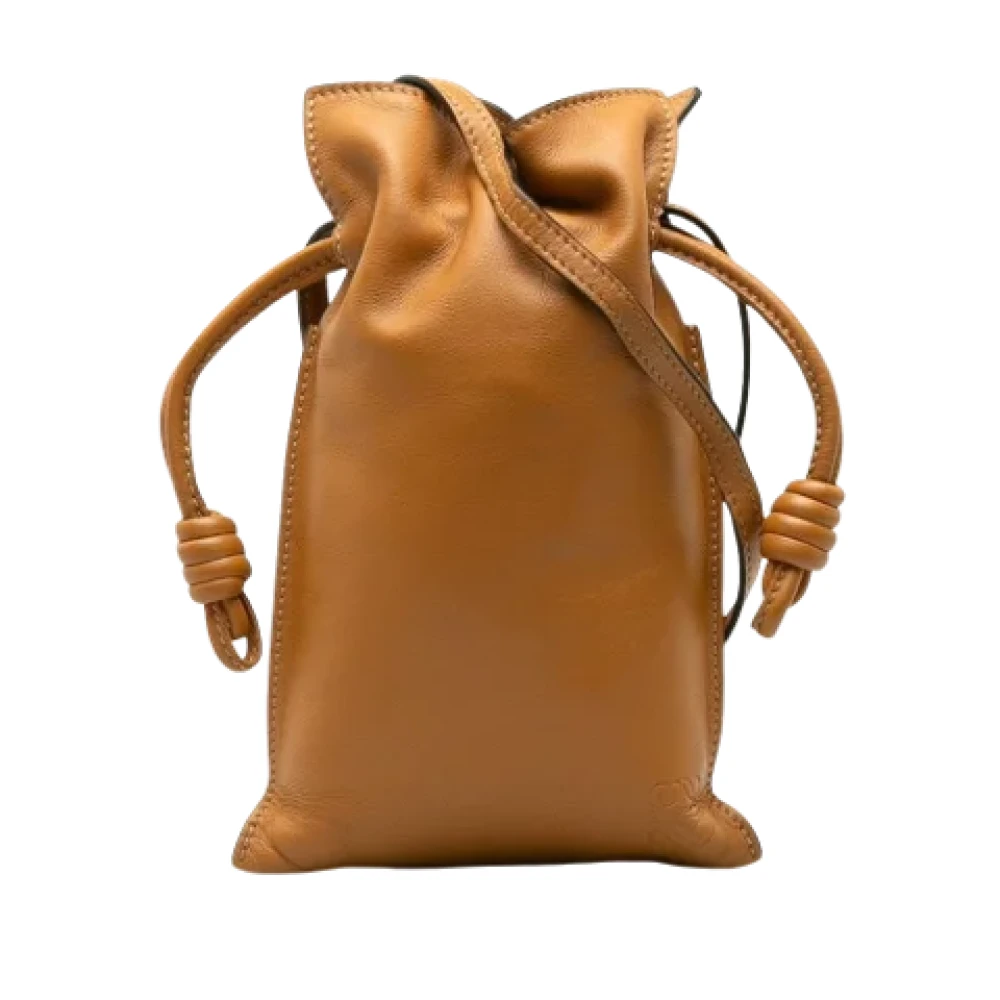 Loewe Pre-owned Leather shoulder-bags Brown Dames