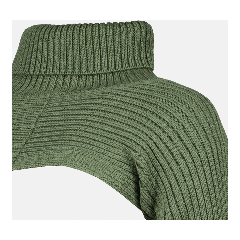 IRO Groene Khaki Crop Trui Green Dames