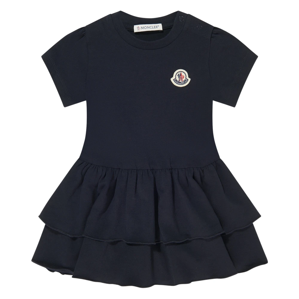 Moncler Girls Blue Dresses, 2 Y, Logo Dress
