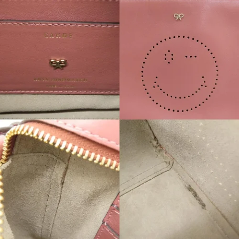Anya Hindmarch Pre-owned Leather shoulder-bags Pink Dames
