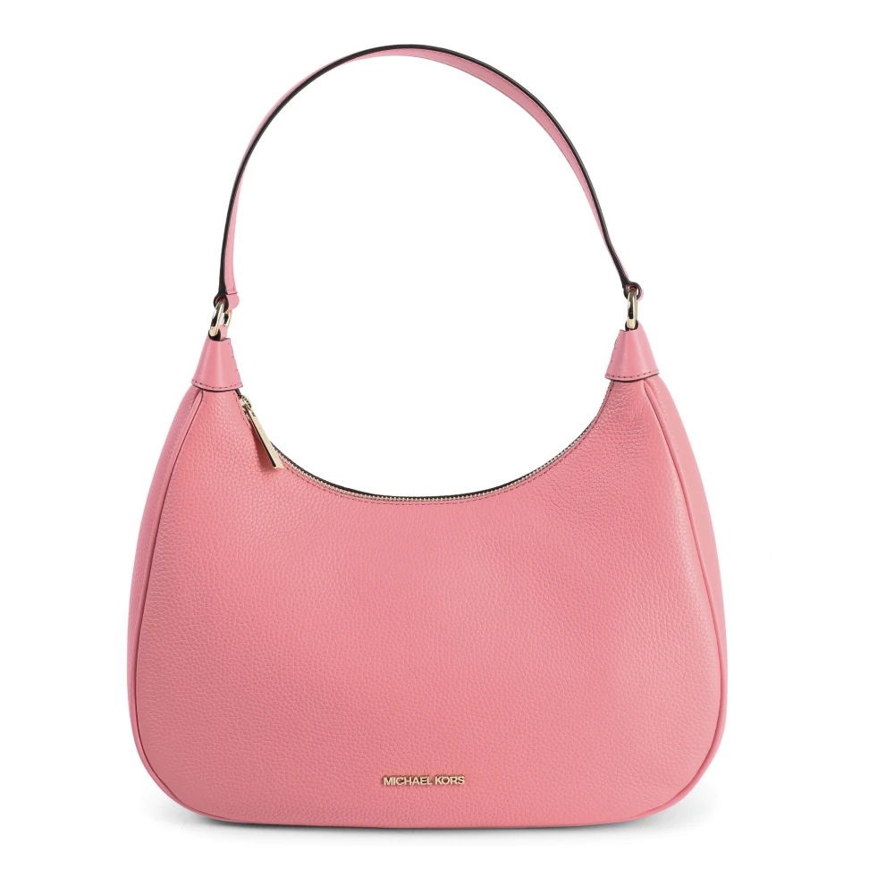 Michael Kors Grote Leren Hobo Schoudertas Pink Dames