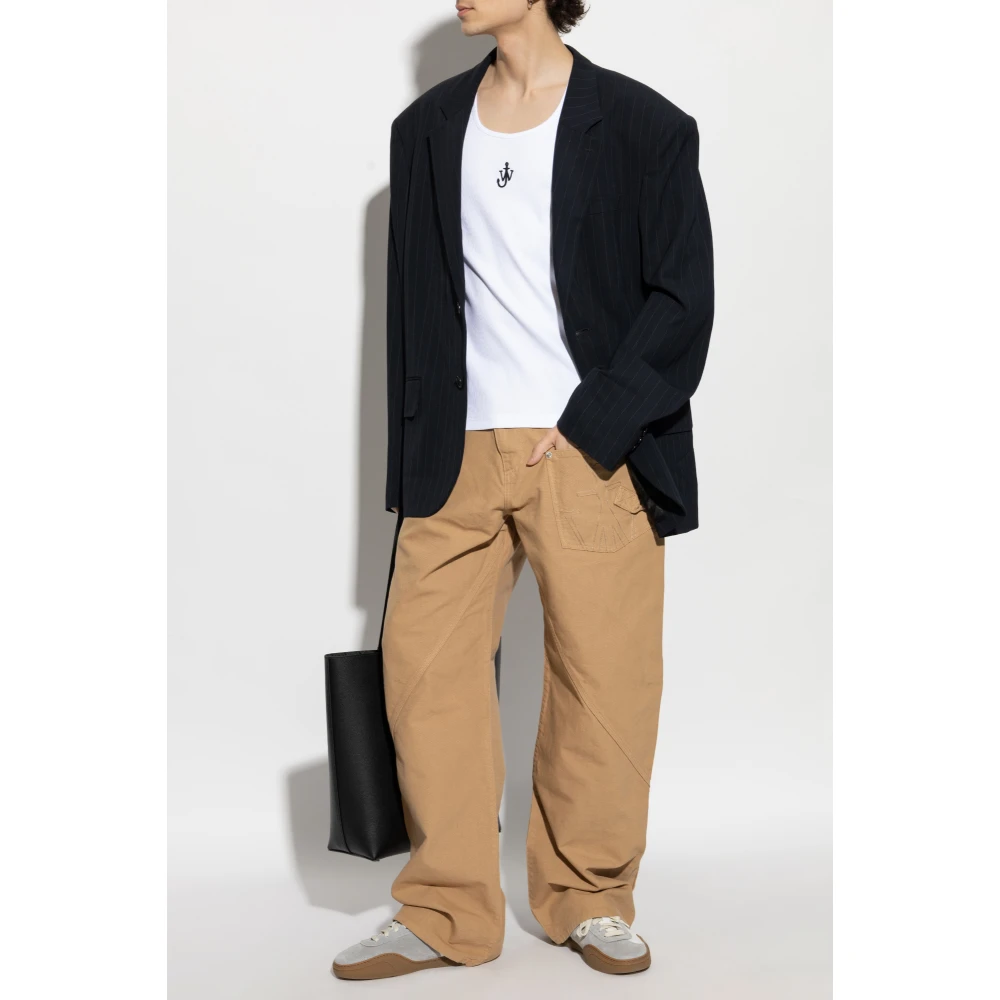 JW Anderson Logo broek Beige Heren