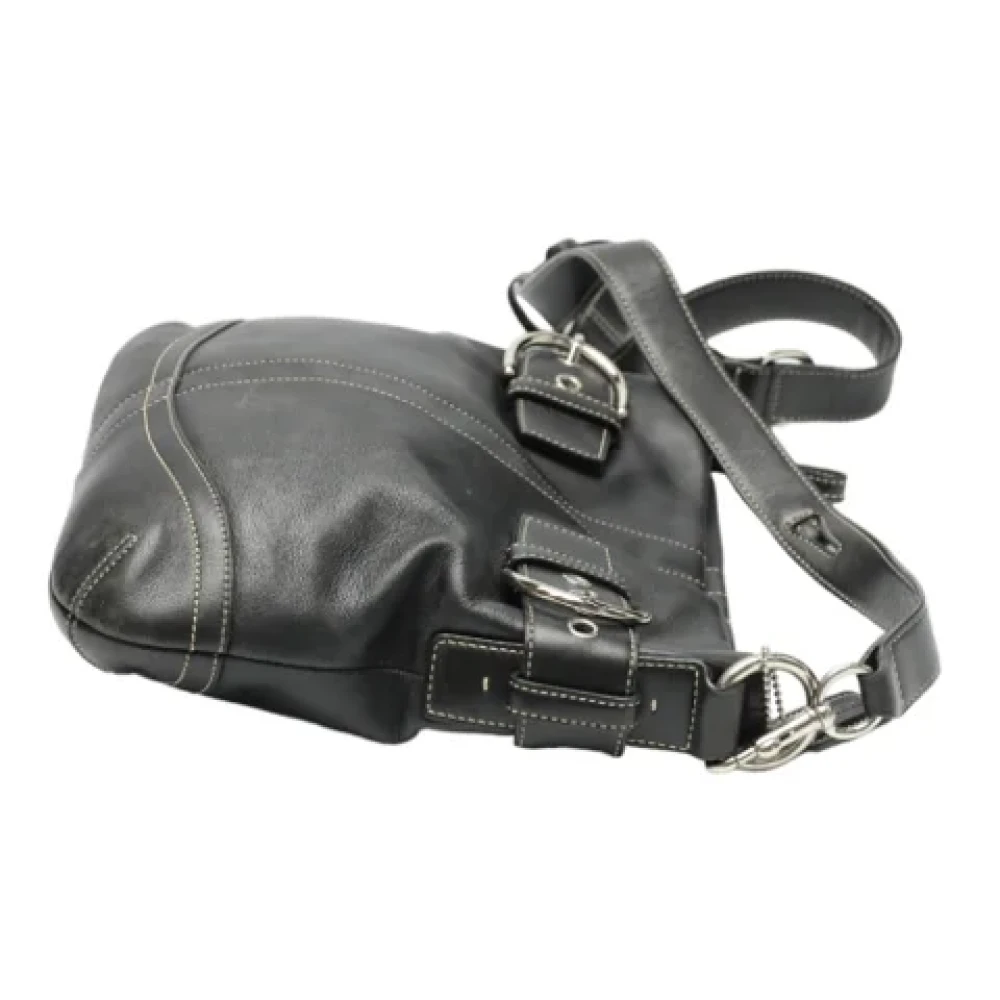 Coach Pre-owned Leather shoulder-bags Black Dames
