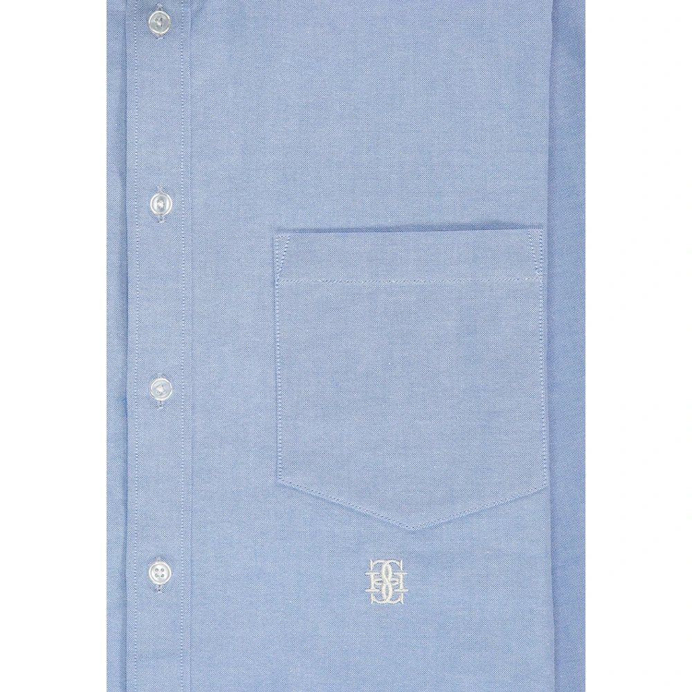 In Gold We Trust Casual Shirts Blue Heren