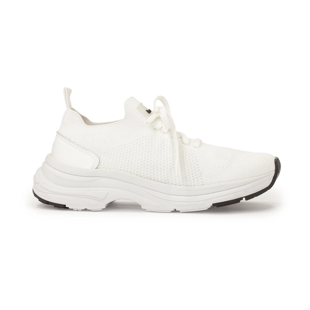 Kazar Luchtige witte stoffen sneakers Dames Schoenen