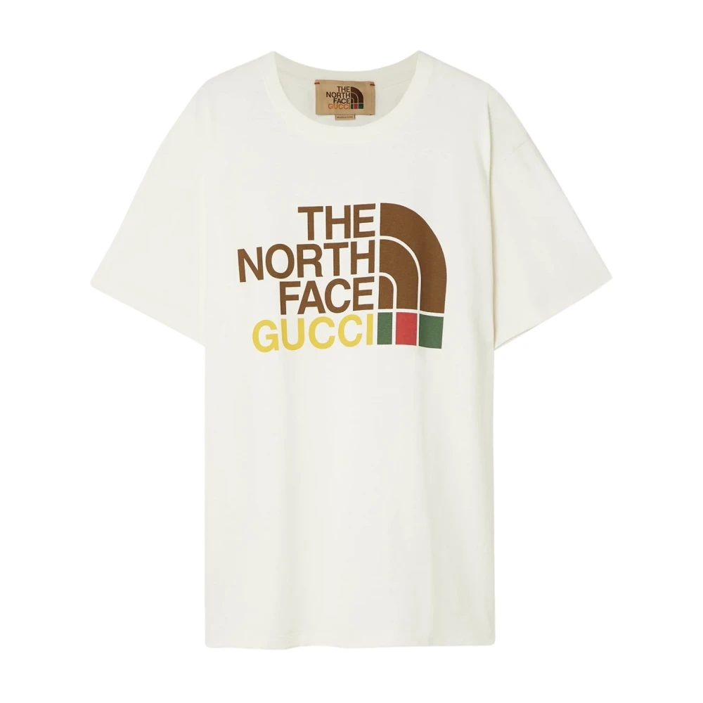 Gucci Stijlvol The North Face T-Shirt Beige Heren