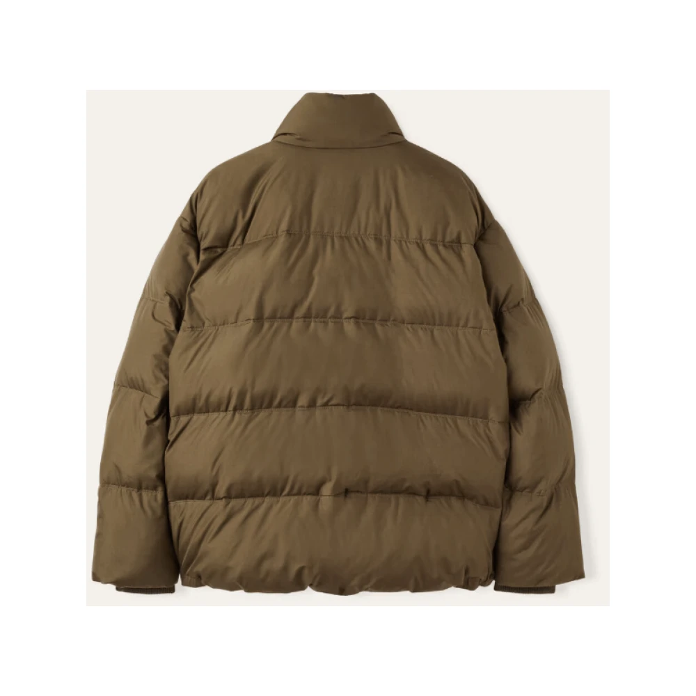 Loro Piana Stormbehandelde Pufferjas met Cashmere-Bib Brown Heren