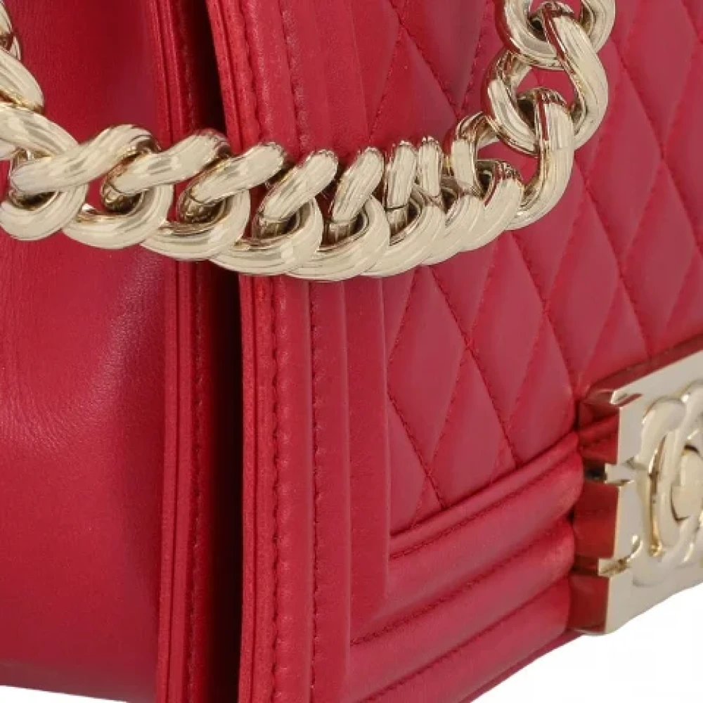 Chanel Vintage Pre-owned Leather chanel-bags Red Dames