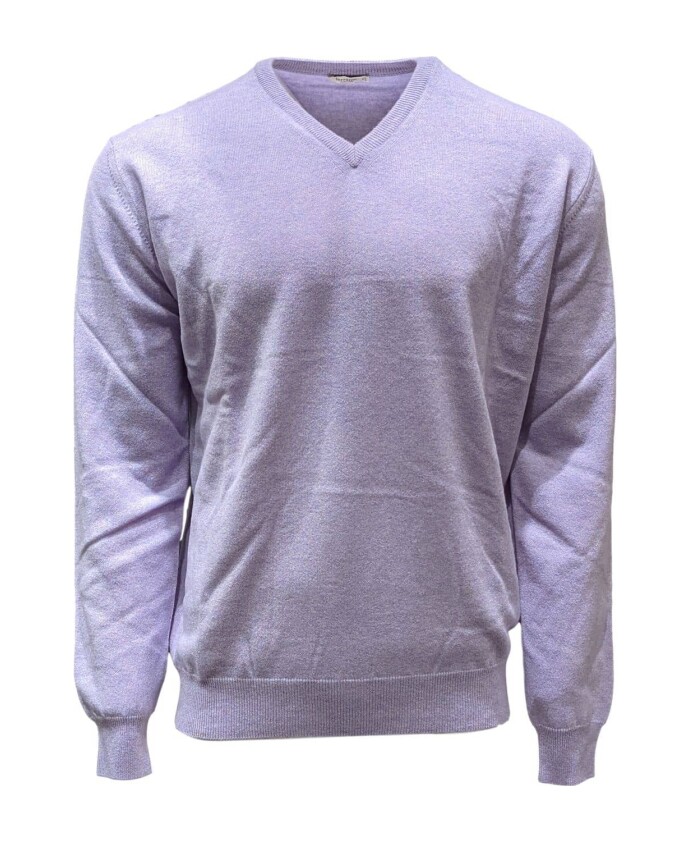 pull-en-cachemire-col-v-lavande