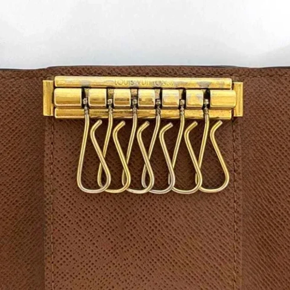 Louis Vuitton Vintage Pre-owned Fabric key-holders Brown Dames